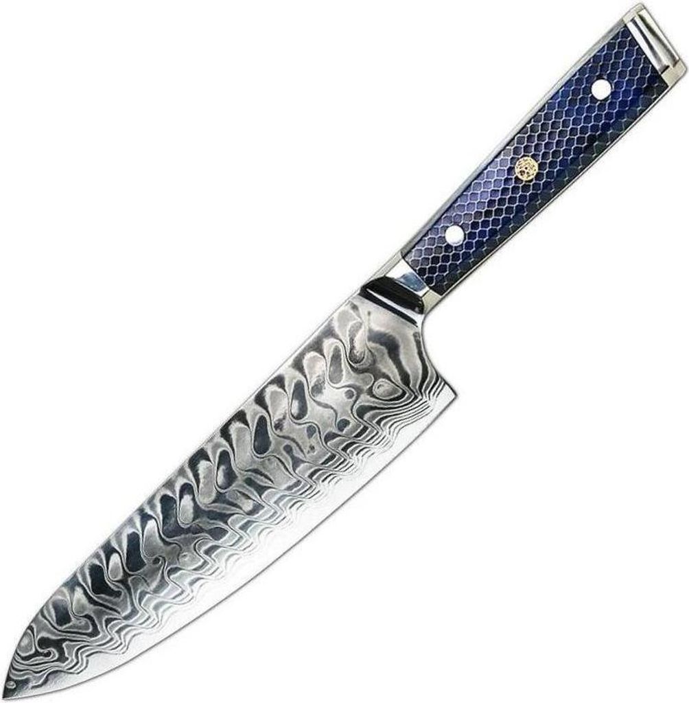 Damast Küchenmesser YU-37418 - Chef / Blau kaufen KP37418