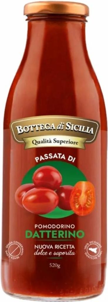 Passata Di Pomodorino Datterino 520g - Bottega di Sicilia Zdjęcie produktu 