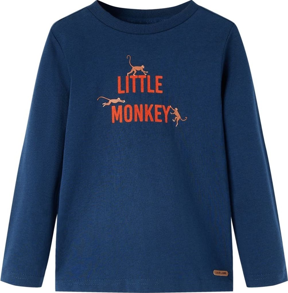 "2026 MODERNE"Kinder-Langarmshirt - Modernes und langlebige - Marineblau 140 DE137990 - Arbeitshosen