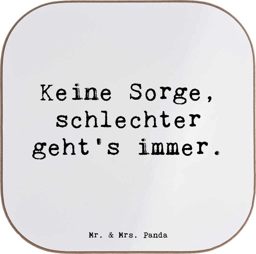 Mr. & Mrs. Panda Holzuntersetzer Spruch Hoffnung in schwierigen Zeiten - Weiß - Geschenk, Zitat, Dunkelheit, Optimismus, Humor, Untersetzer Glas, ...