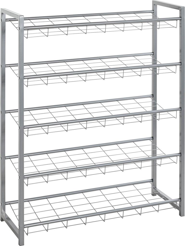 Étagère à chaussures HAKU en aluminium - métal, L/H/P : 80 Image du produit 