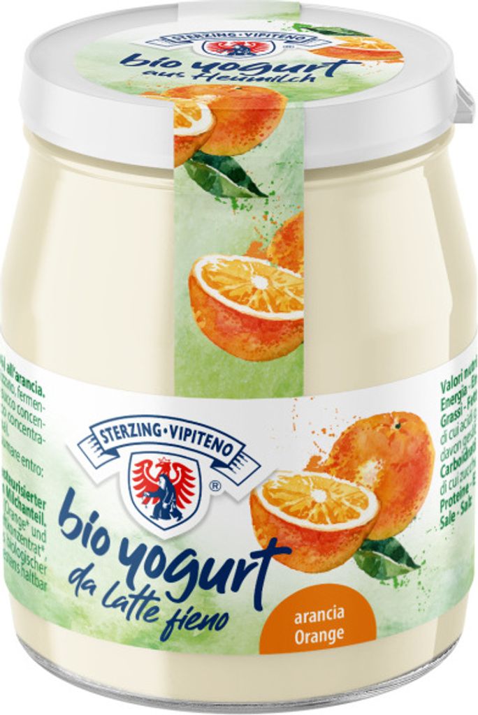 ORANGENJOGURT MIT HEUMILCH, GLUTENFREI,  150 g (GLAS) - Produktbild 