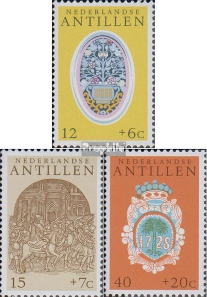 Briefmarken Niederländische Antillen 1975 Mi 295-297 (kompl.Ausg.) postfrisch Soziale Fürsorge