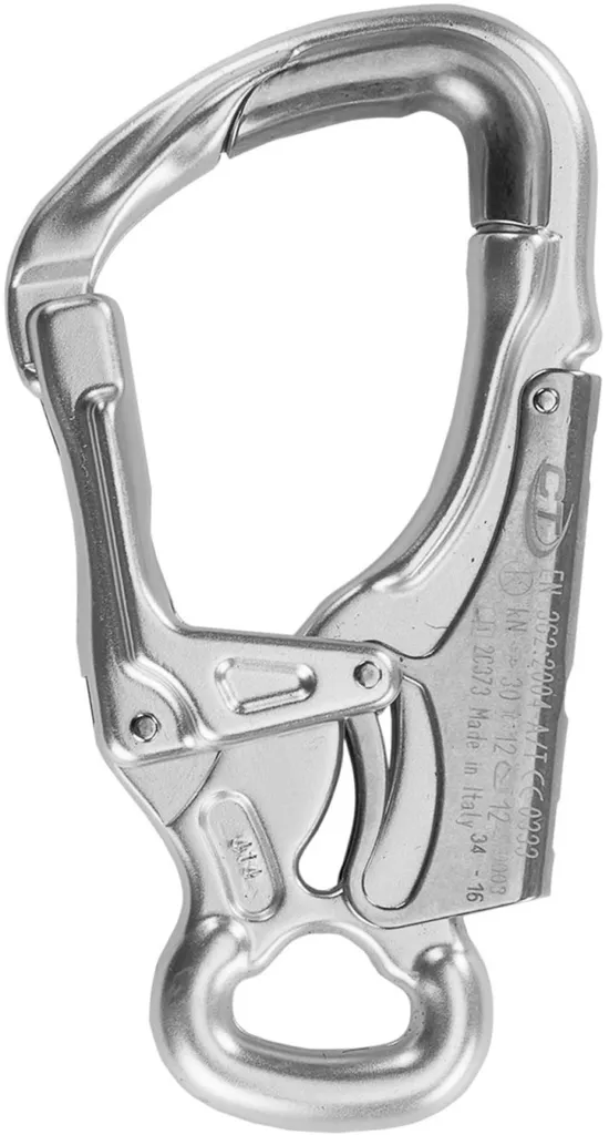 Mousqueton ergonomique K-advance Shell anthracite résistant à l'usure