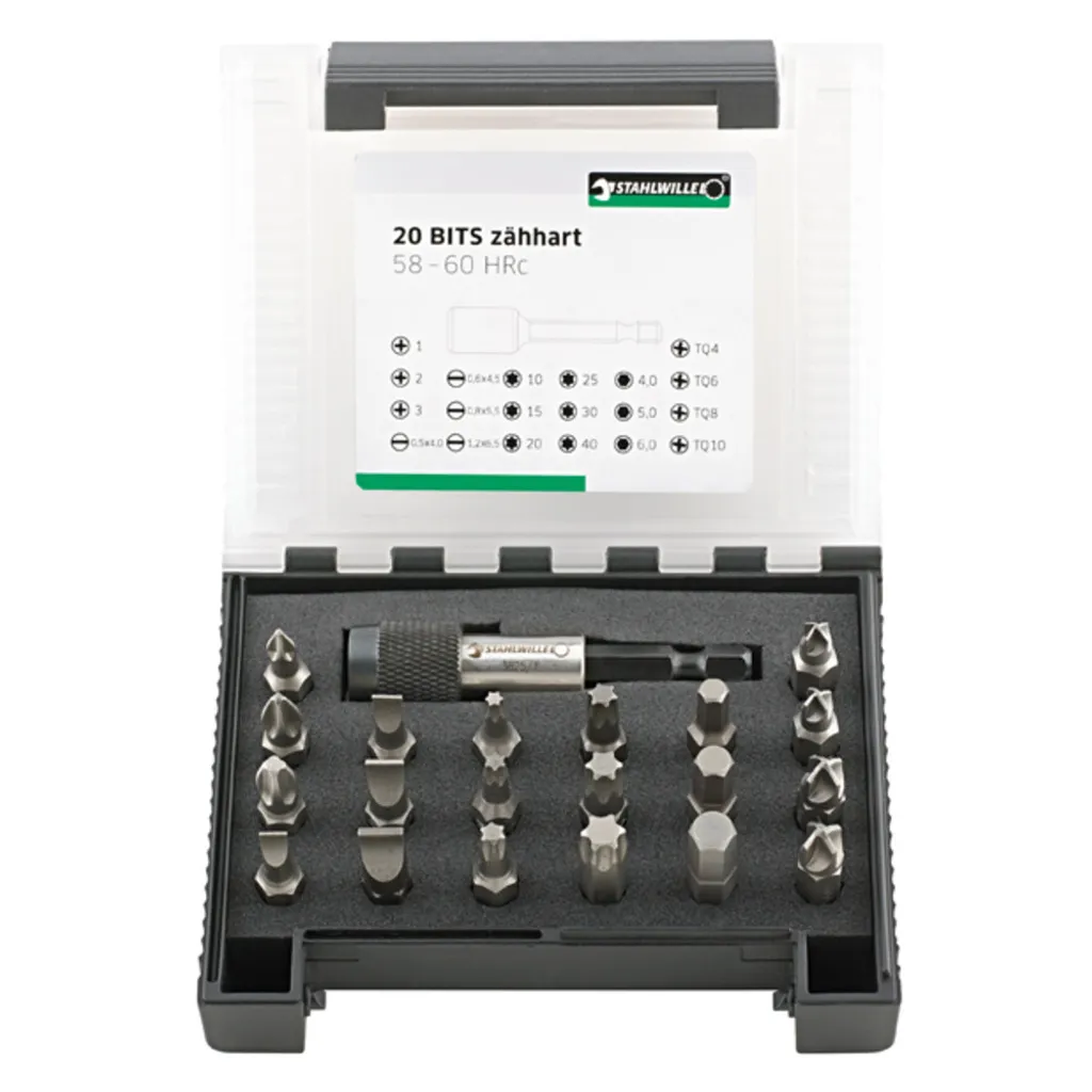 Stahlwille 1204/21-2 Jeu d'embouts de vissage haute qualité 21 pièces