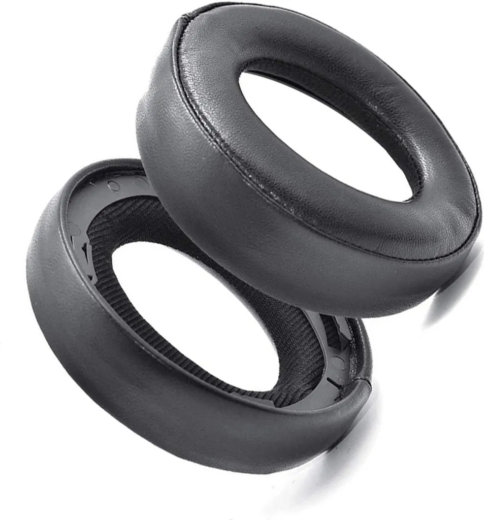 Oreillettes de Rechange pour Casque Sony PS4 Gold en Cuir d'Agneau