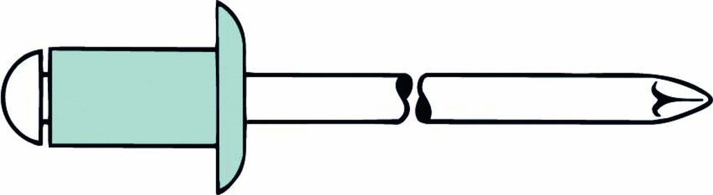 Blindniet Alu/Stahl Flachrundkopf 4,8x20mm GESIPA