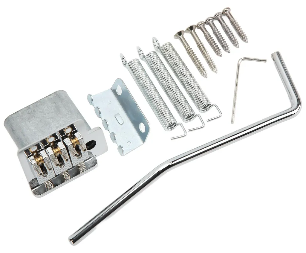 Accessoire trémolo pour guitare artisanale 3 cordes kit montage métal