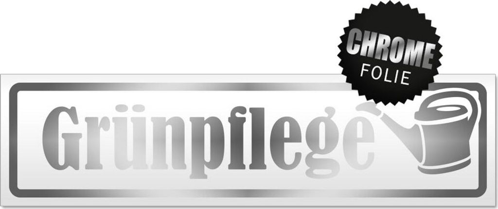 Grünpflege mit Gießkannen Magnetschild Schild magnetisch