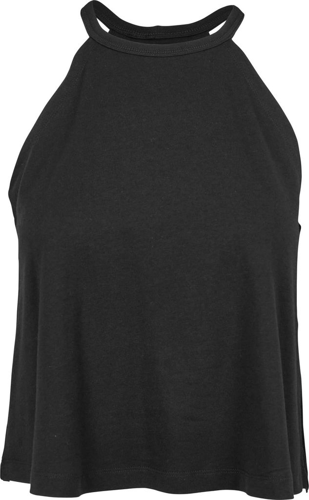 Urban Classics - Ärmelloses Oberteil Neckholder für Damen TN698 (XL) (Schwarz)