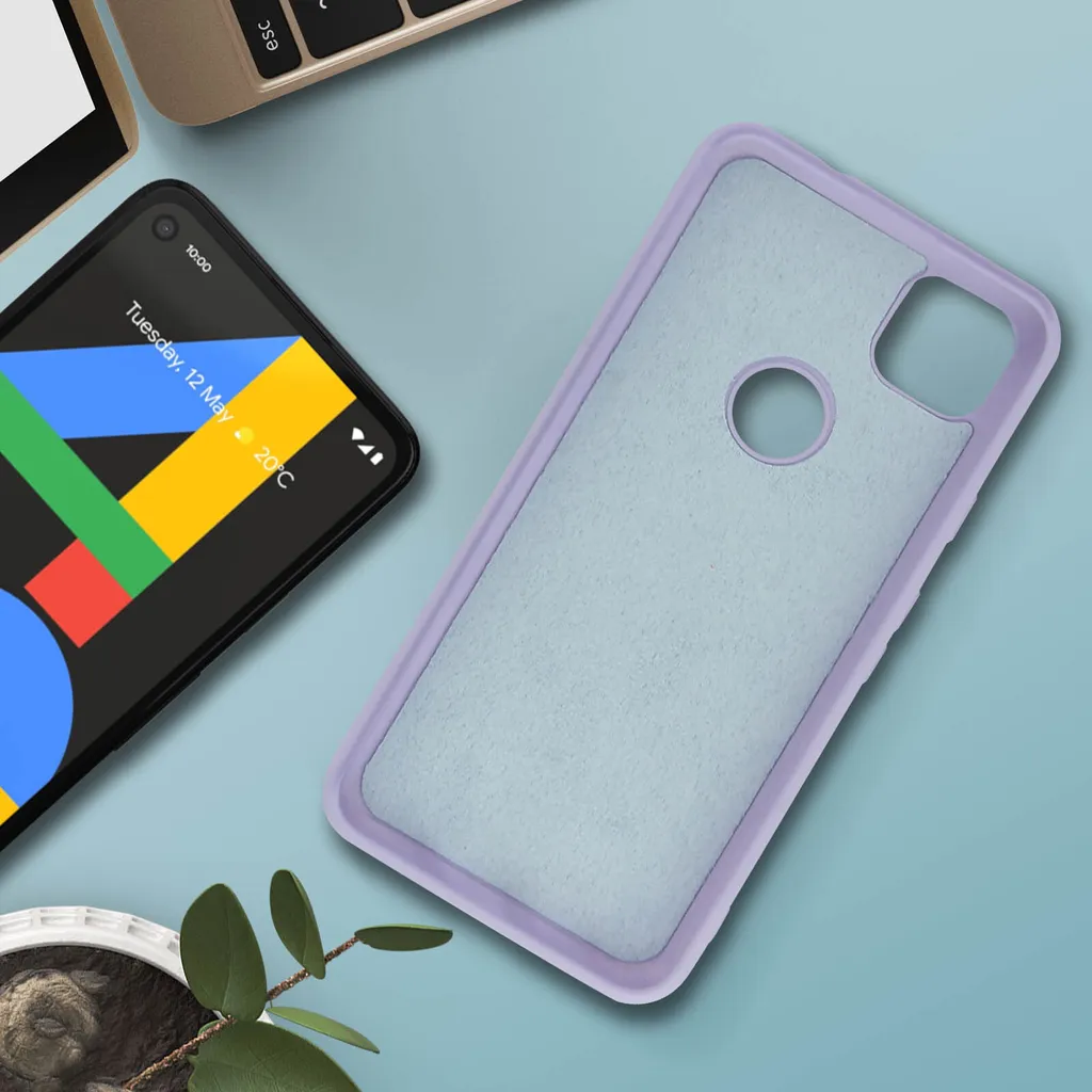 Custodia Silicone Google Pixel 4A Viola - Effetto Soft Touch Antiscivolo - 4