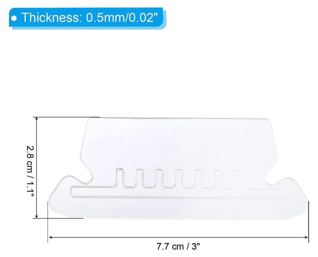 3-Zoll-Aktenordner-Etiketten, 100 Stš¹ck Aktenordner-Tabs mit Einstecketiketten aus klarem Kunststoff fš¹r H?ngemappen, schnelle Identifizierun...