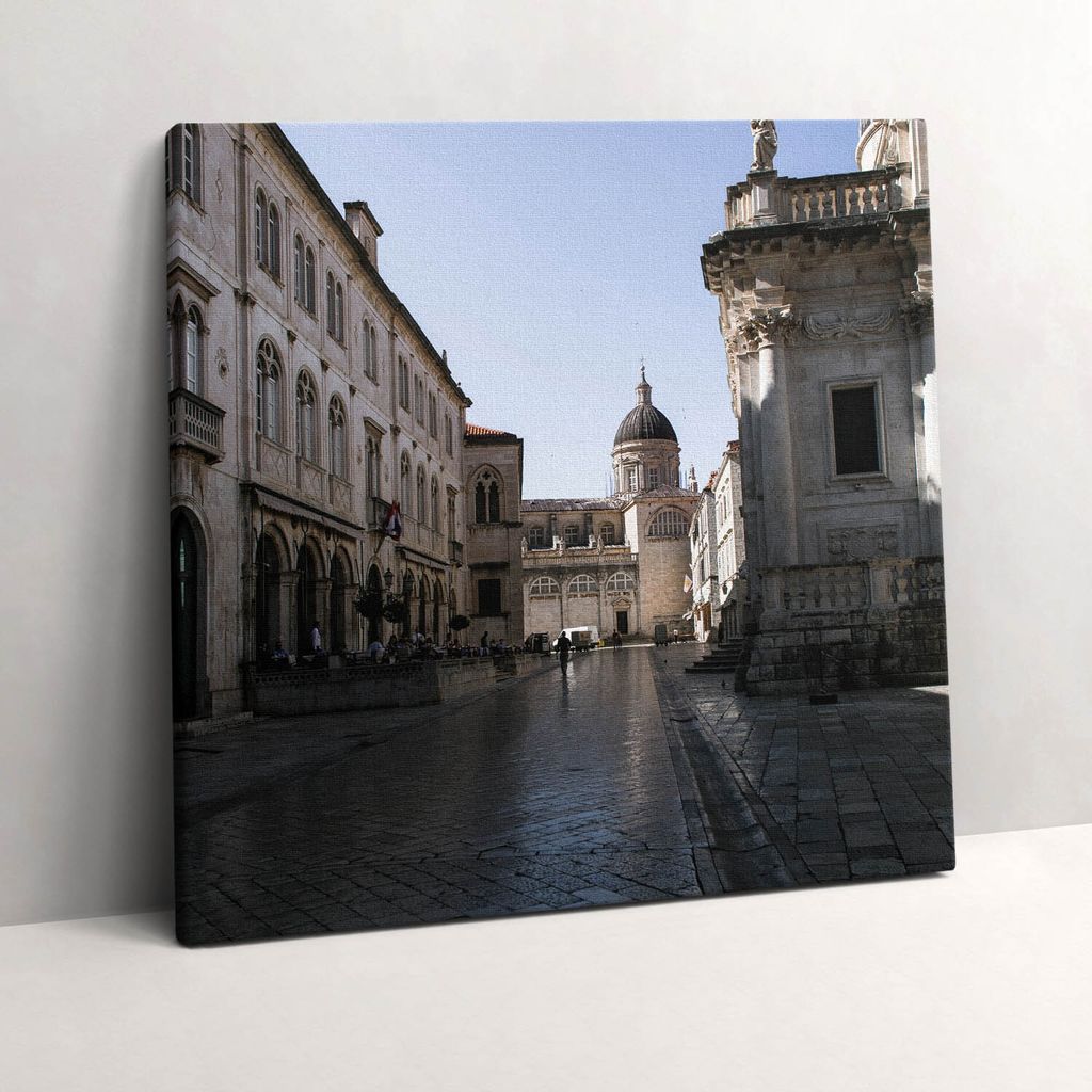 Dubrovnik Cathedral – Leinwandbild Wandbild – 60x60 cm – Leinwandbilder – Wandbilder – Schlafzimmer – Flur
