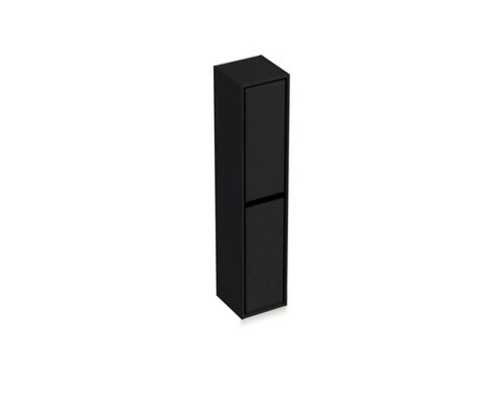 Hochschrank Sanox Loft BxHxT 40 x 170 x 35 cm rechts Frontfarbe schwarz matt