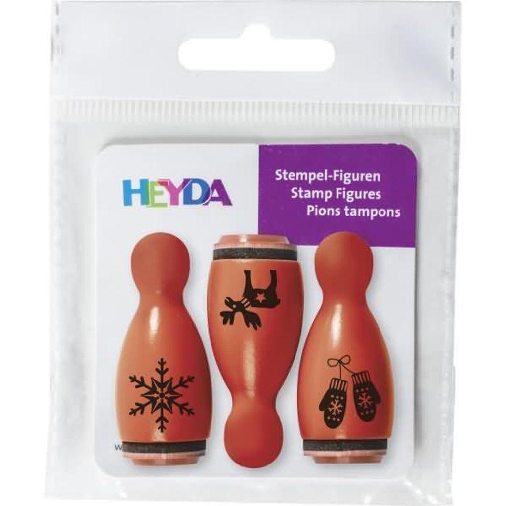 Heyda 204888653 Stempel-Figuren „Nordic-Motive“ rot