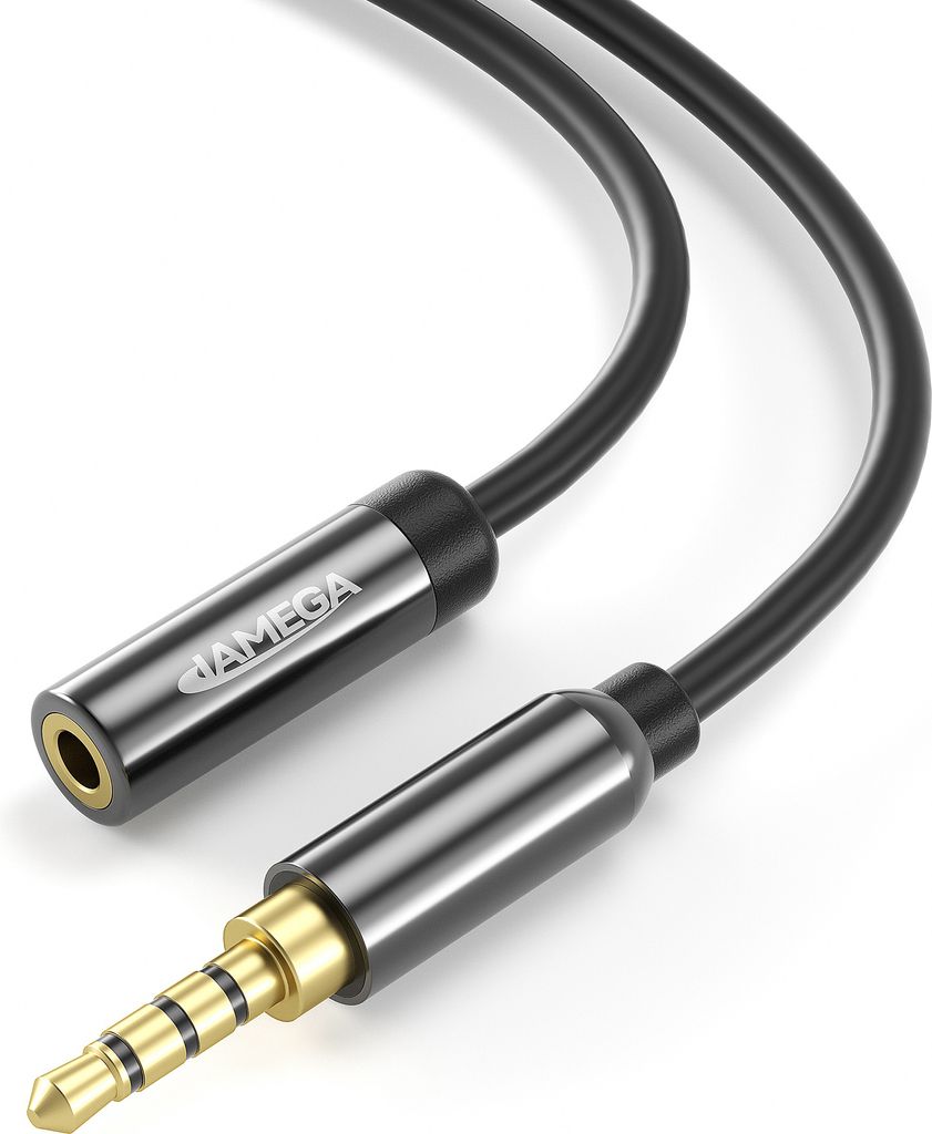 3,5mm Klinkenstecker 4 Polig - 3,5mm Klinkenbuchse 4 Polig Kabel - 3m