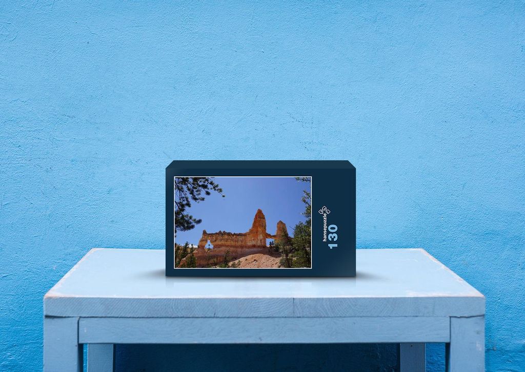 hansepuzzle 26281 - Bryce Canyon Puzzle, 130 Teile, Natur, 28,7 x 20,0cm mit hochwertiger Aufbewahrung, Kartonbox und wiederverschließbarem Beutel