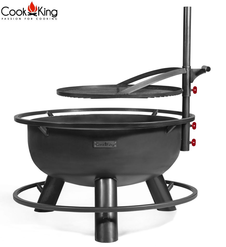 CookKing Feuerschale "Bandito" inkl. Zubehör schwarz