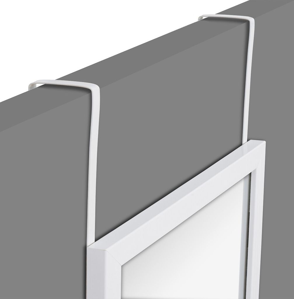 5five Simply Smart | Türspiegel - 94 cm - Weiß - Praktisch und Stilvoll - Platzsparend