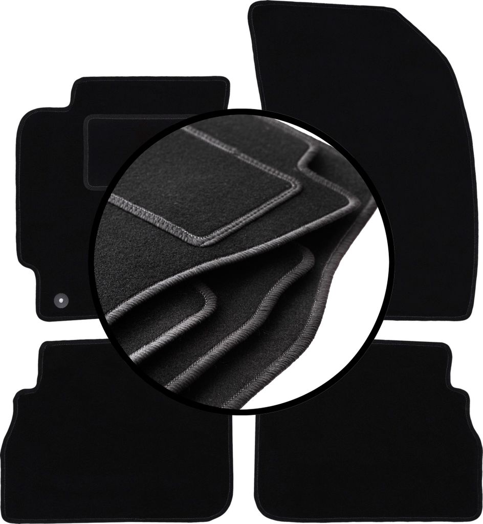 Komplettset Veloursmatten für: Chevrolet Evanda Limousine (2006-2012)