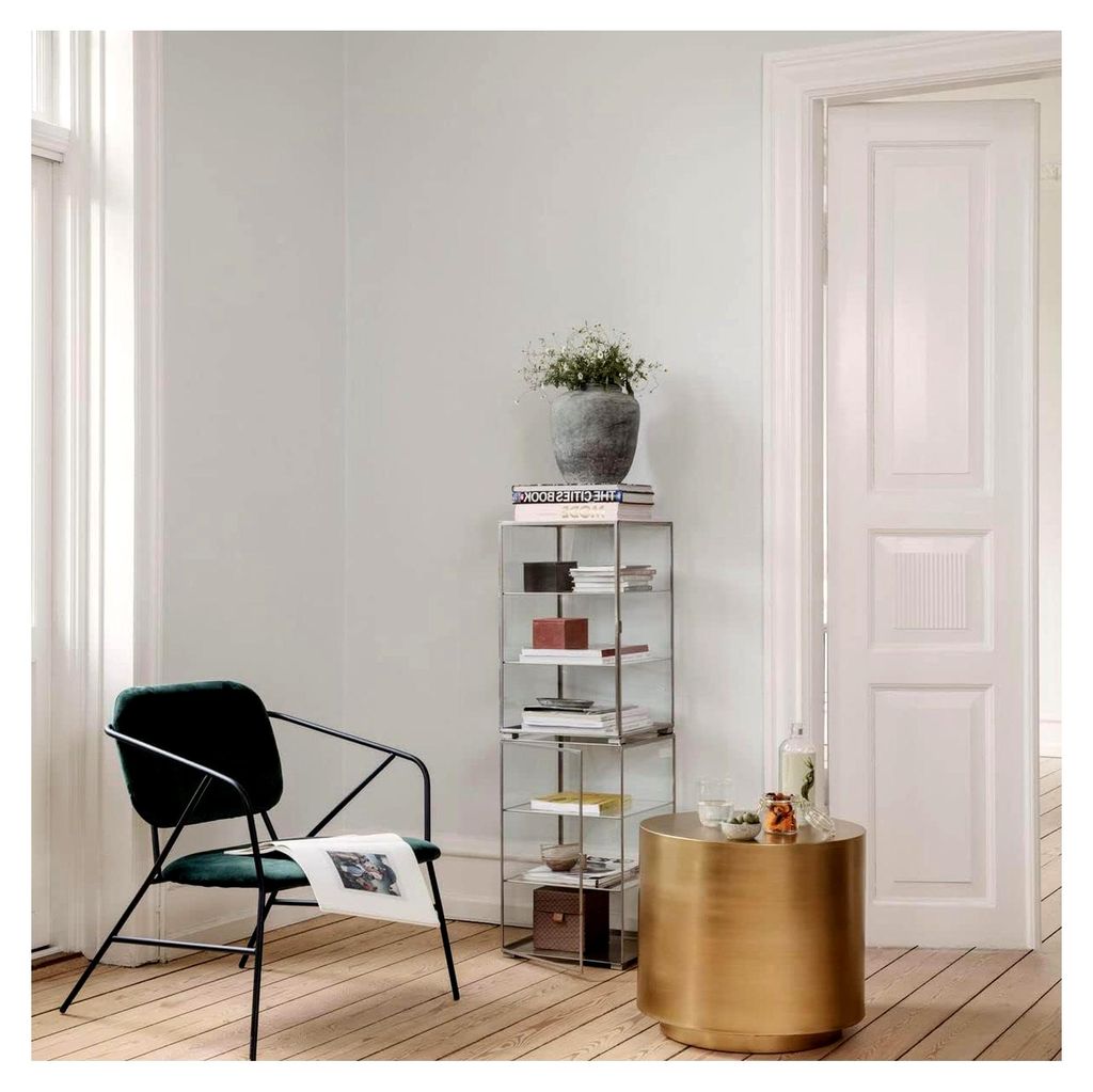 Beistelltisch Step, Messing, Dm: 50 cm, h: 45,7 cm
