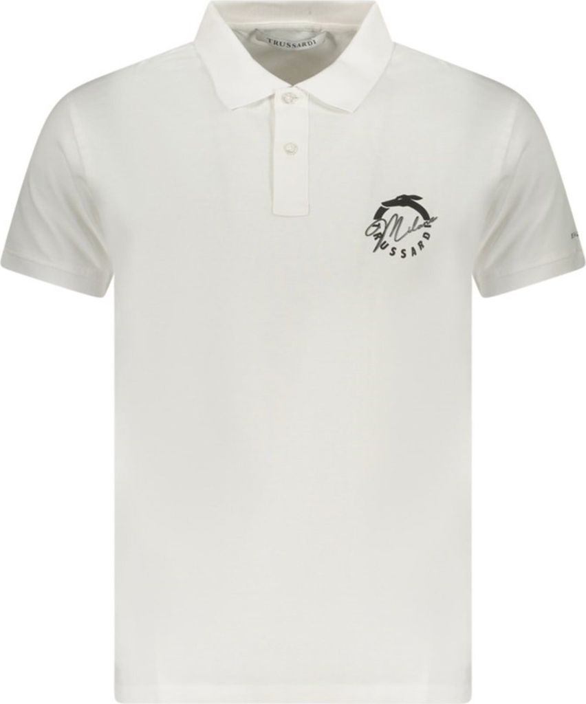 Trussardi Herren KURZARM-POLO Weiß TRU25MPL01_BI01WHIT : Größe - L Größe: L