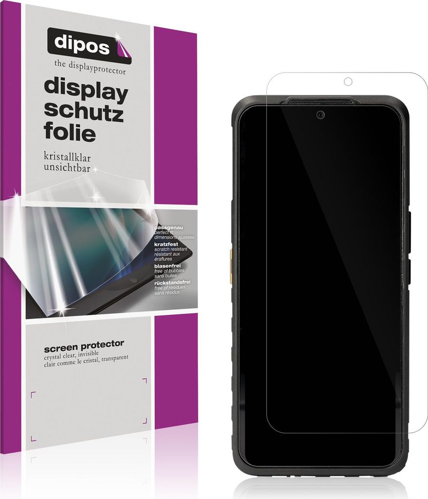 2x Schutzfolie für CAT S53 klar Displayschutzfolie Folie Display Schutz dipos
