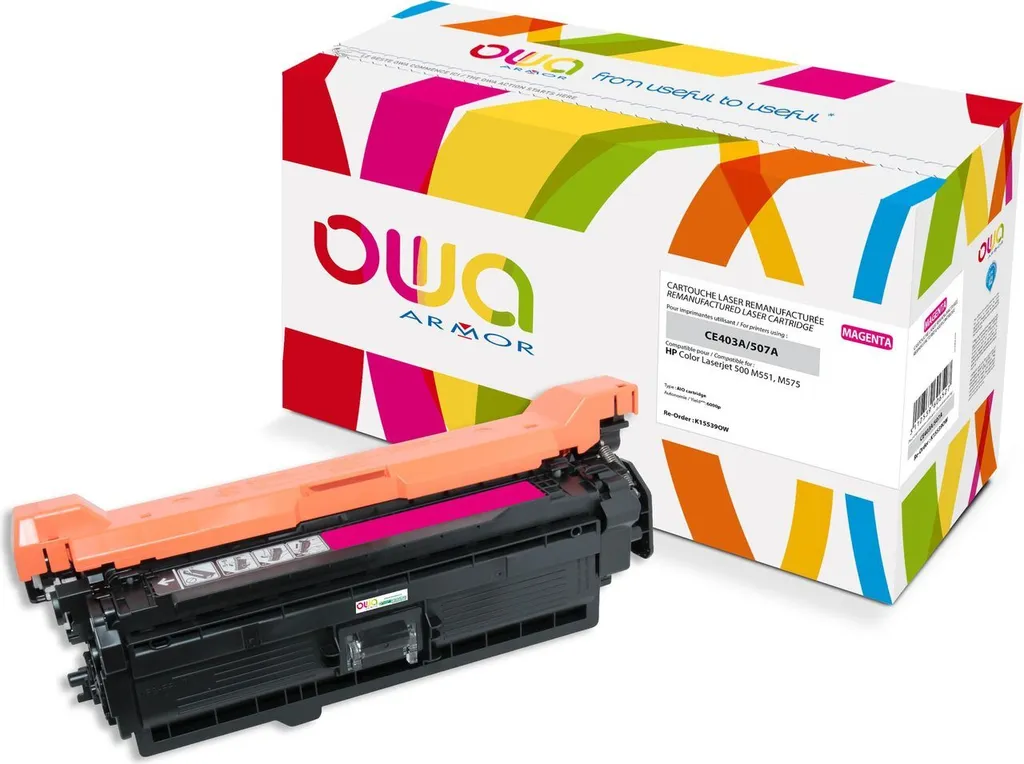 Toner Magenta per HP CE403A | Armor OWA: Risparmi e Stampi Bene!