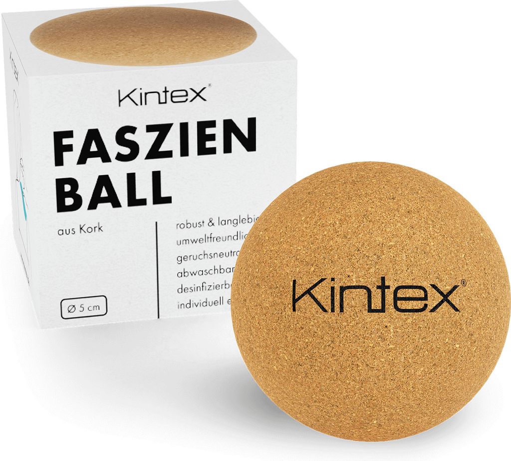 Kintex Kork Faszienball 5 cm, Faszienkugel Kork Massageball