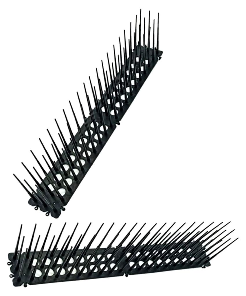 2 Stück Anti-Katzen Vogelabwehrspikes aus Kunststoff Vielseitige Stachelmatte für Garten und Balkon Robuste Katzenabwehr für Innen- und Außenbe...