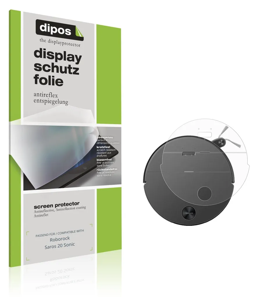 Lot de 2 protections d'écran antireflet pour Roborock Saros 20 Sonic