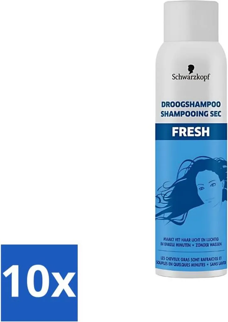 Schwarzkopf Dry Shampoo Fresh 150ml x10 - Capelli Puliti Subito