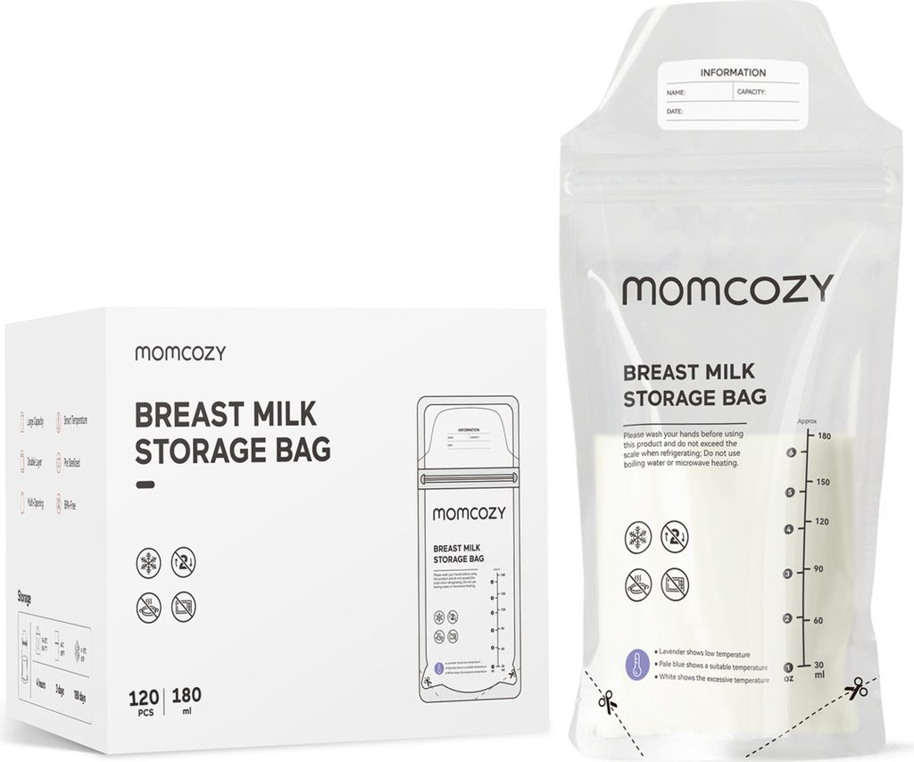 Momcozy Aufbewahrungsbeutel für Muttermilch mit Produktbild 