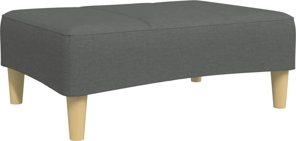 Fußhocker Dunkelgrau 77x55x31 cm Stoff