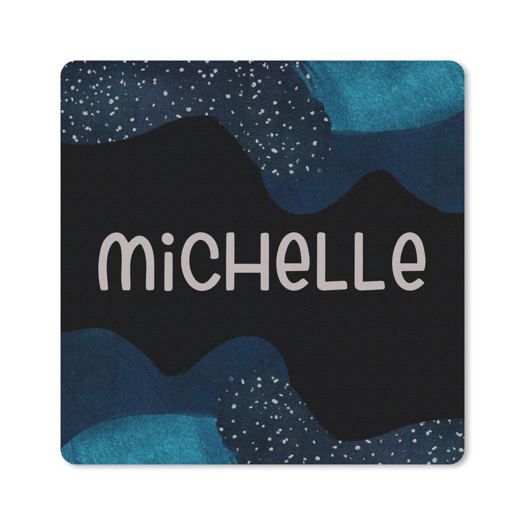 MuchoWow Mauspad Mousepad Michelle - Pastell - Mädchen 30x30 cm - Mousepads - Maus Mat - Pad - Mausunterlage - Gaming
