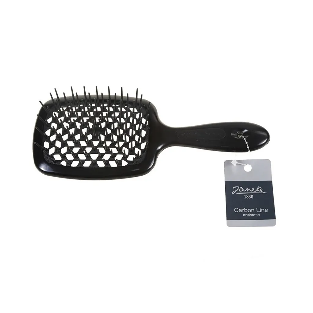 Brosse à Cheveux Pneumatique Janeke Superbrush Antistatique Noire