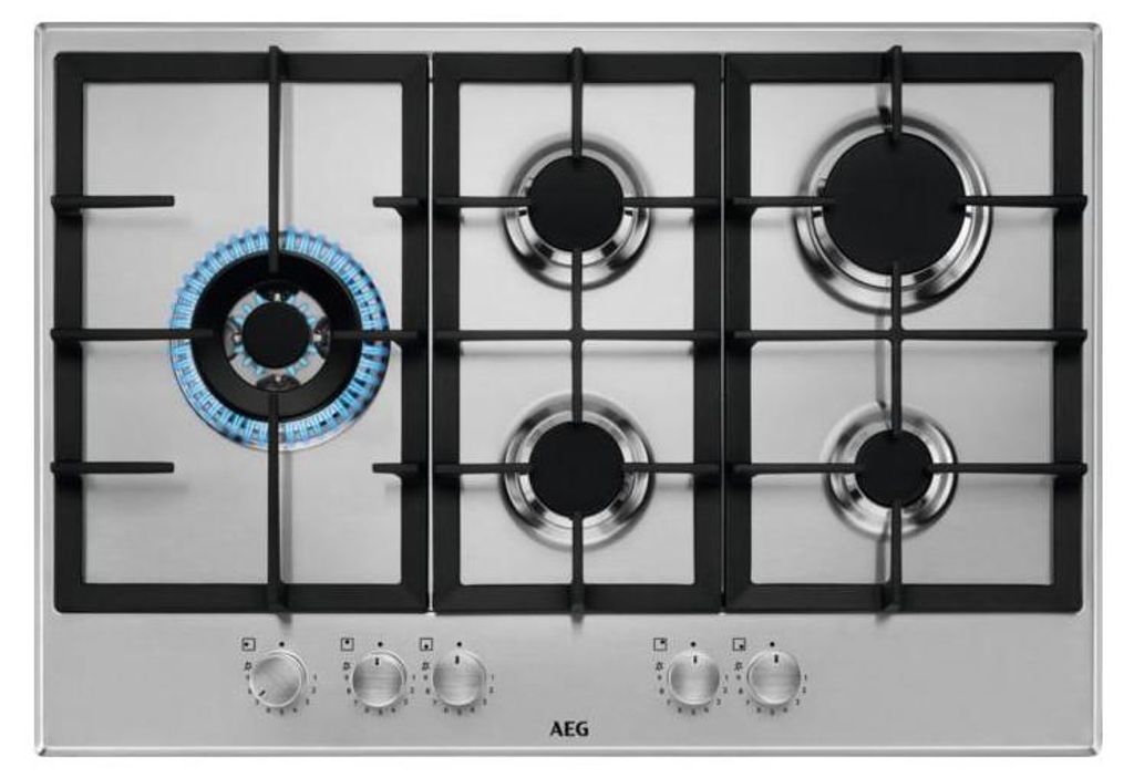 AEG HGB75520SM Edelstahl Integriert 75 cm Gaskochfeld 5 Produktbild 