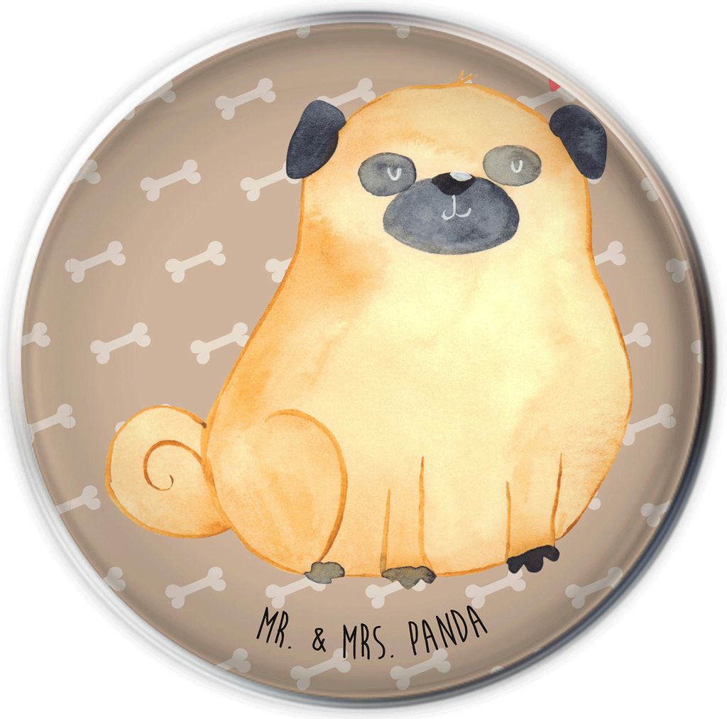 Mr. & Mrs. Panda waschbeckenstöpsel Mops - Hundeglück - Geschenk, Hundeliebe, Hund, Ablaufgarnitur, Liebe, Knuffig, Abfluss-Stöpsel, Waschbecken...