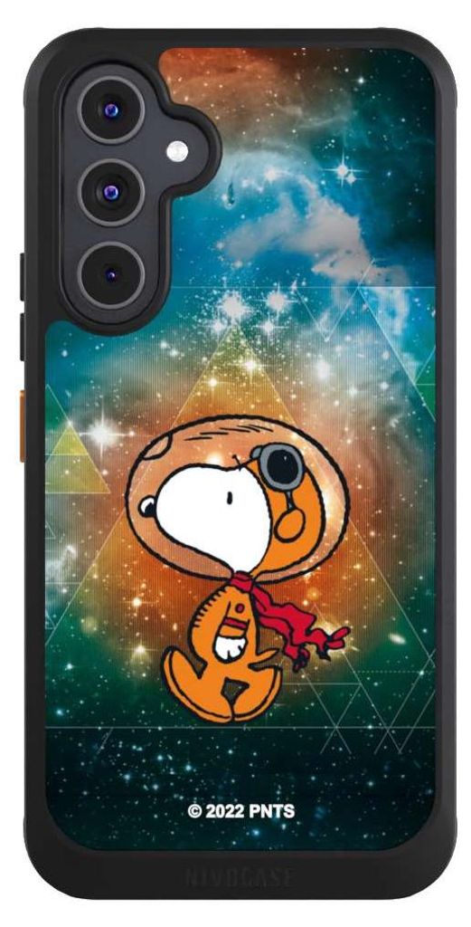 NIVOCASE Hülle für Samsung Galaxy A54 5G Handyhülle NIVOcore Case Schwarz Astronaut Offizielles Lizenzprodukt Snoopy