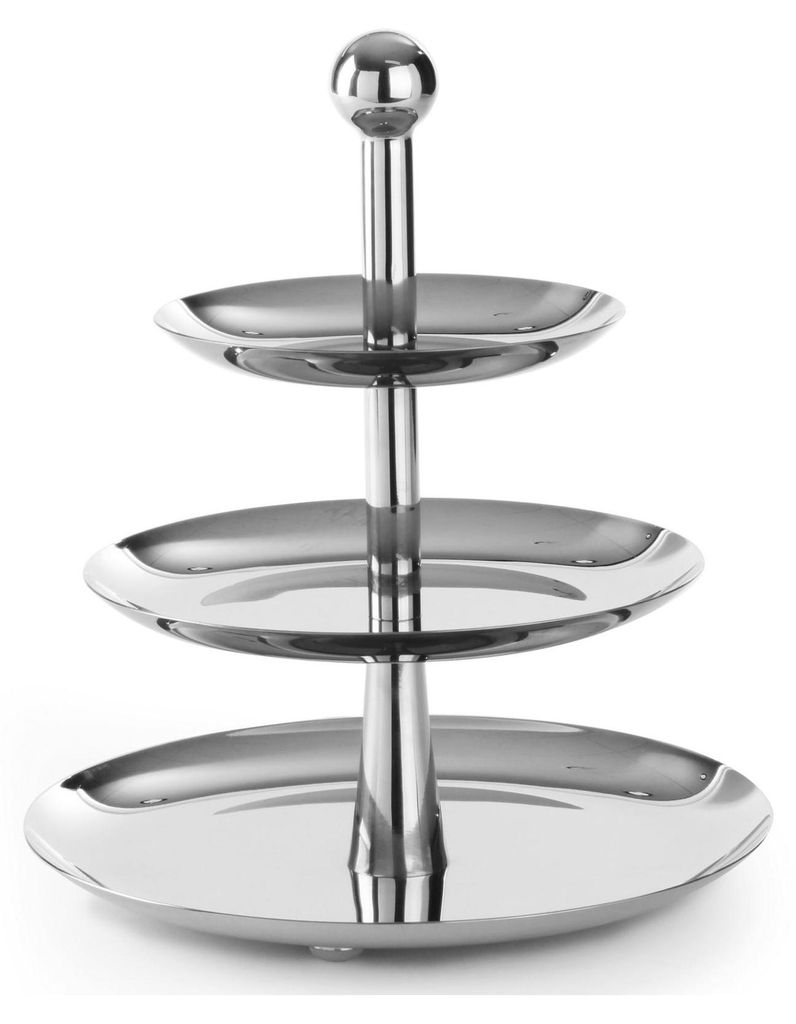 Hendi Etagère a 3 ripiani in Ø166, 220 e 268 mm in acciaio Immagine del prodotto 