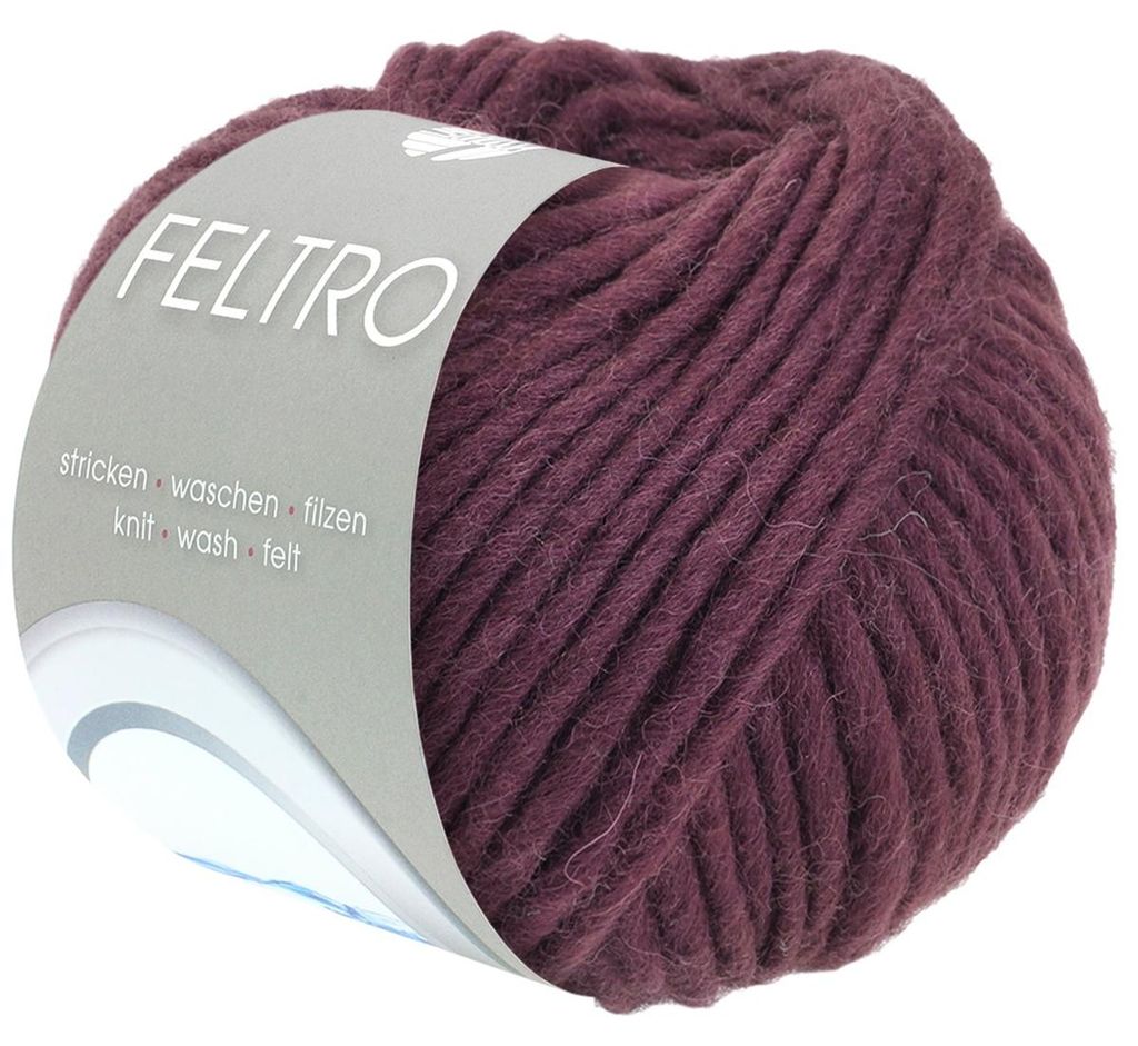 Lana Grossa - Feltro 0124 burgund Produktbild 
