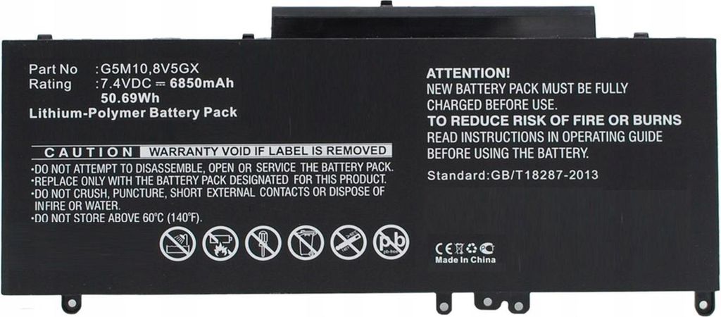 CoreParts MBXDE-BA0067, Akku, DELL, Latitude 15 5000, Latitude 3150, Latitude 3160, Latitude E5250