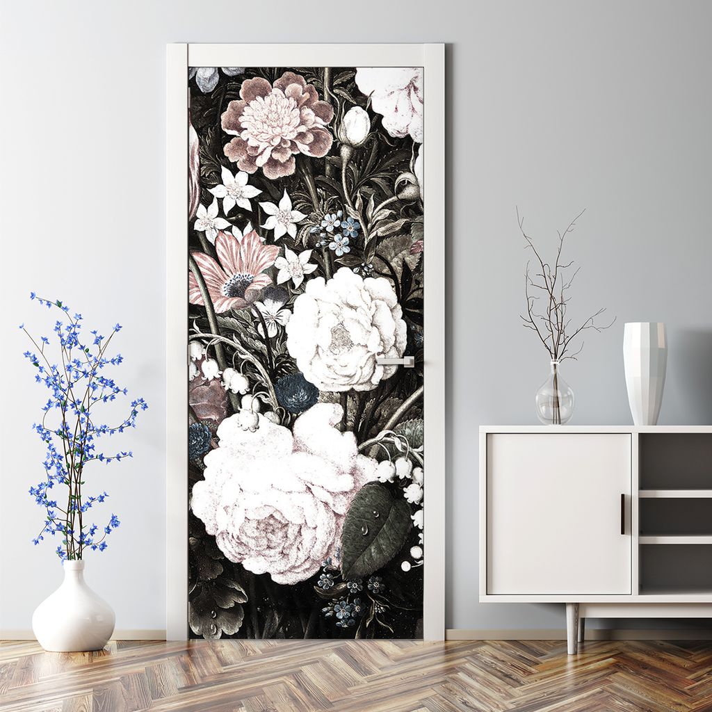 Dekorative Türposter selbstklebend Wandaufkleber Türaufkleber Elegante Marmorkunst 70 x 200 cm