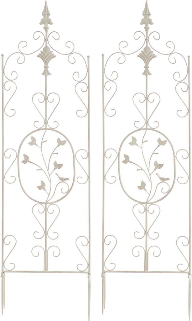 2er Set Rankgitter Burgus antik-creme