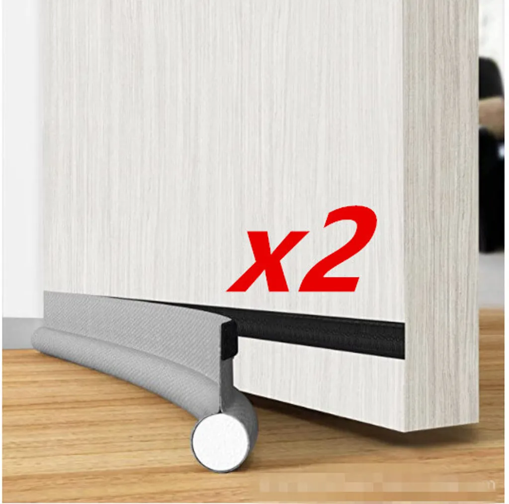 Zugluftstopper Tür 96cm - Grau Wind & Schallschutz