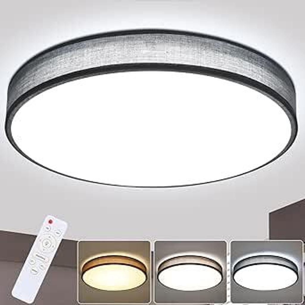 ZMH Lampa sufitowa LED do salonu ściemnialna z pilotem Zdjęcie produktu 