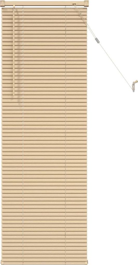 vidaXL Jalousie Hellbraun mit Muster 150 x 50 cm 25 mm PVC