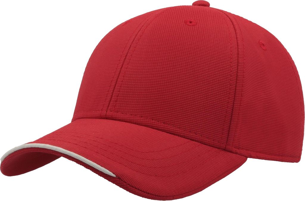 Atlantis - "Estoril" Baseball-Mütze recyceltes Material AB565 (Einheitsgröße) (Rot)