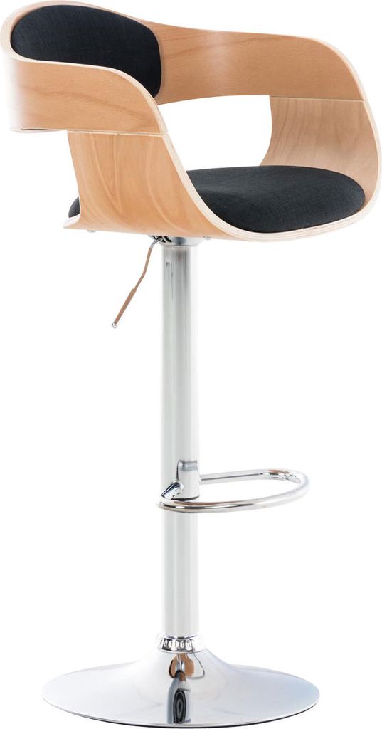 Barhocker HLO-CP235 Stoff natura/schwarz