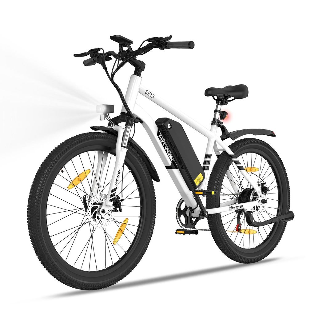 HITWAY E-Bike 27,5"*2.35 Fatreifen MTB, 36V 13 Ah, Shimano 7 Gänge,Kettenschaltung , Heckmotor 468 Wh, LCD Display , für Damen und Herren 170 -...